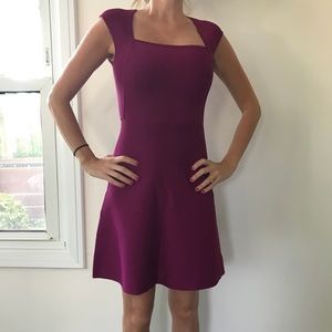 BCBGMaxAzria Kamara cap sleeve a line dress XXS